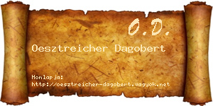 Oesztreicher Dagobert névjegykártya